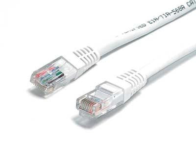 100 ft White Molded Cat 6 Patc on Sale