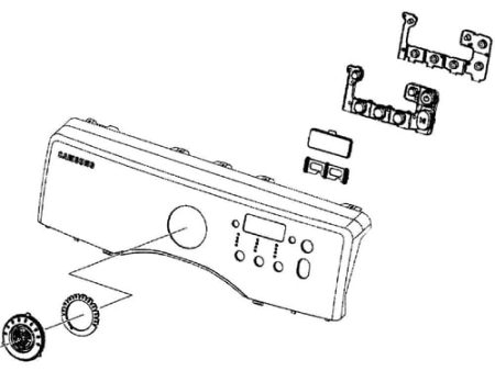 Samsung DC97-16830A Dryer Control Panel Assembly Hot on Sale