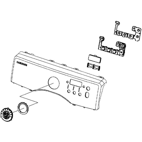 Samsung DC97-16830A Dryer Control Panel Assembly Hot on Sale