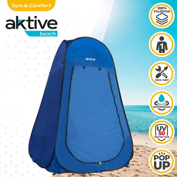 Aktive 62162 Tienda ducha cambiador portátil para camping, 120x120x190 cm Embalaje Deteriorado Hot on Sale