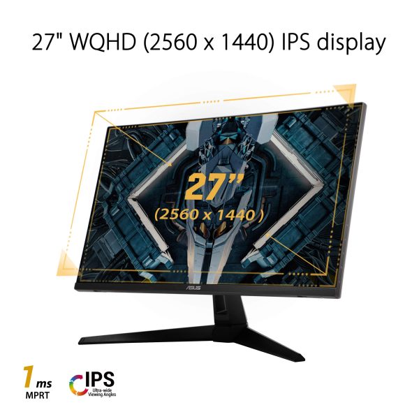 Asus VG27AQ1A 27 Quad HD IPS 170 Hz 1 ms G-Sync Freesync Plana Negro Gaming Caja Abierta Supply