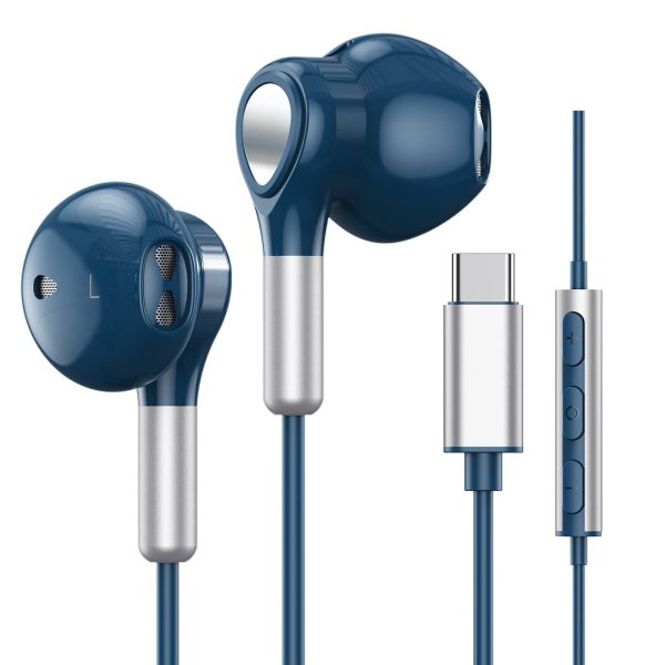 Auriculares USB C para Samsung Galaxy S23 S22 Ultra S21 FE S20 A53 A54 Auriculares USB C con Micrófono intrauditivos Auriculares con Cable Tipo C para iPhone 15 Pro MAX iPad Pro Air 5 Mini 6, Pixel 8 Embalaje Deteriorado on Sale