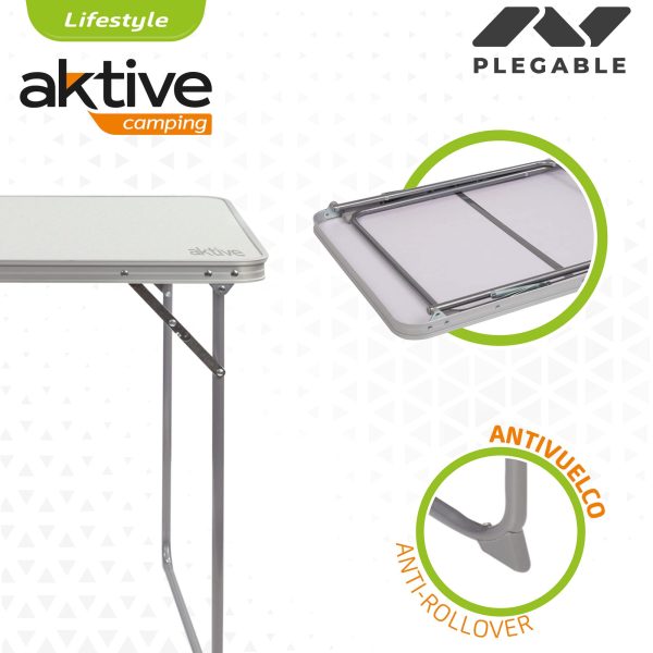 Aktive 52876 Conjunto de mesa y sillas plegables para camping Camping Embalaje Deteriorado Online