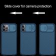 XTCASE Funda para iPhone 12 Pro MAX, Protección de la cámara Carcasa Cubierta de cámara Deslizante Ultra Delgado Rígida PC Anti-Choque Anti-arañazos Proteger Caso, Azul Reacondicionado Online Hot Sale