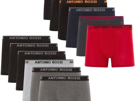 (Faltan 9 Boxers, Incluye 3) Talla: XL - Pack de 12 Boxers Ajustados Para Hombre Antonio Rossi, Oscuro Surtido Embalaje Deteriorado on Sale