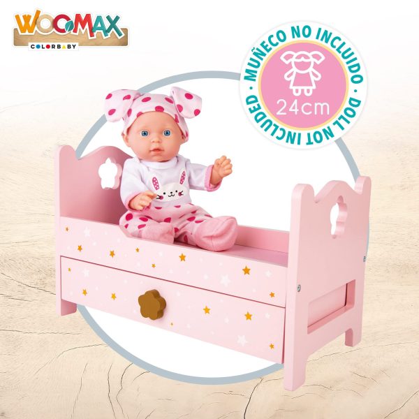 Woomax 49363 Cama de Madera para Muñecas Embalaje Deteriorado Discount