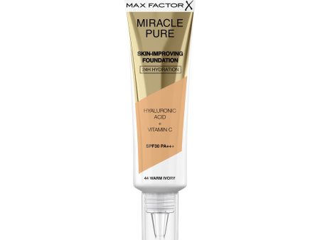 Base de maquillaje Max Factor Miracle Pure Skin-Improving SPF30 Embalaje Deteriorado For Discount