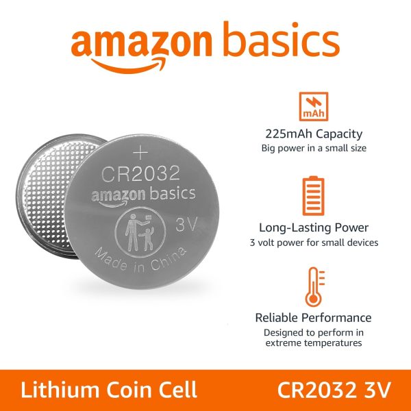 Amazon Basics - Pack de 6 pilas de botón de litio CR2032 Embalaje Deteriorado For Cheap