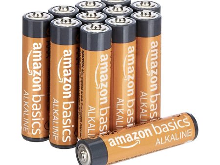 Amazon Basics - Pilas Alcalina AAA Performance, Paquete de 12, Diseño variable Embalaje Deteriorado (Cad: 30 11 2033) on Sale