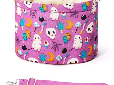 ANZOME Cesta de bicicleta delantera de Halloween para niños, bolsa de manillar con cubierta impermeable, cesta para manillar para niñas, accesorios de bicicleta For Cheap