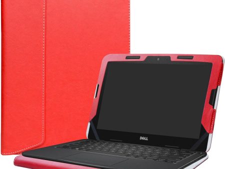 Alapmk Funda protectora de PU para portátil Dell Chromebook 11 5190 Chromebook 5190 3100 2 en 1 Education Latitude 11 2 en 1 3190 3189 Education Inspiron Chromebook 11 2 en 1 3181, color rojo Online