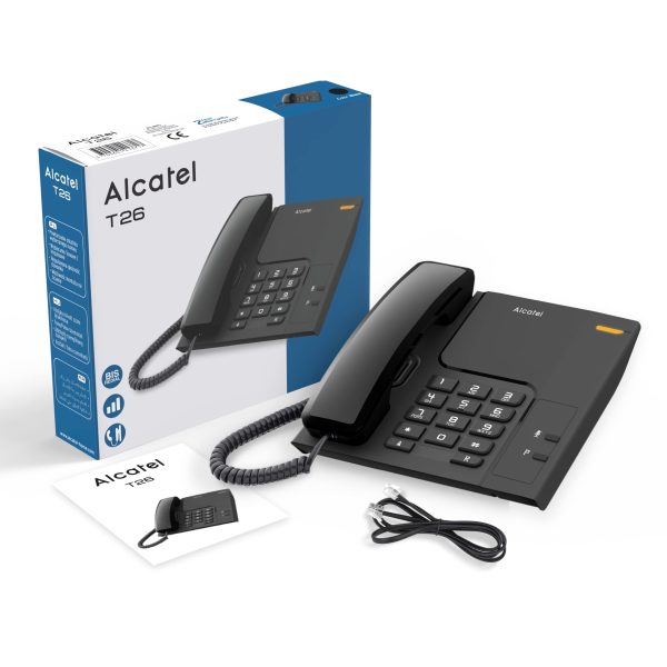 Alcatel T26 Teléfono de Sobremesa Negro Caja Abierta Online