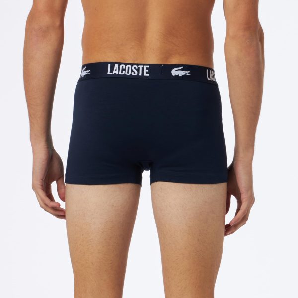 (Faltan 2 unidades, incluye 1) Talla: L - Bañador Lacoste 5H3321 para Hombres, Color Argent Chine Marine-SUNRI Embalaje Deteriorado Online Hot Sale