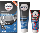 (Falta el Bálsamo) Veet Men - Partes privadas del kit de depilación - crema depilatoria 100 ml y bálsamo de cuidado 50 ml - áreas sensibles Embalaje Deteriorado (Cad: 31 07 2025) Cheap