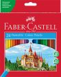 (Falta 1 unidad, incluye 23) Set de 24 lápices ecológicos de colores Faber-Castell, con sacapuntas Embalaje Deteriorado Online Sale