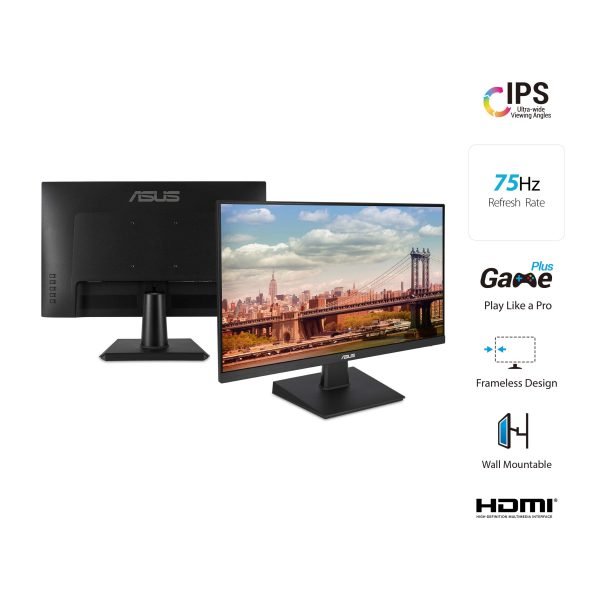 Asus VA24EHE Eye Care 23.8 Full HD IPS 75 Hz 5 ms Freesync Plana Negro Home Caja Abierta Online now