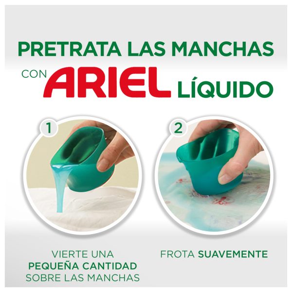 (Faltan 3 unidades, incluye 1) Ariel Detergente Líquido para Lavadora, 96 Lavados (4x24), Jabón con Defensa Activa Contra el Olor, Limpieza Profunda Embalaje Deteriorado For Discount