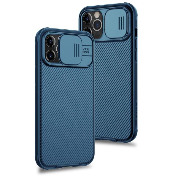 XTCASE Funda para iPhone 12 Pro MAX, Protección de la cámara Carcasa Cubierta de cámara Deslizante Ultra Delgado Rígida PC Anti-Choque Anti-arañazos Proteger Caso, Azul Reacondicionado Online Hot Sale