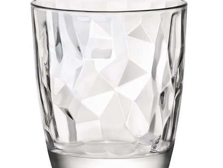 (Faltan 3 Vasos, Incluye 3) Bormioli Rocco Diamond Trasparente vidrio del whisky 390ml, 6 vidrio Embalaje Deteriorado For Sale