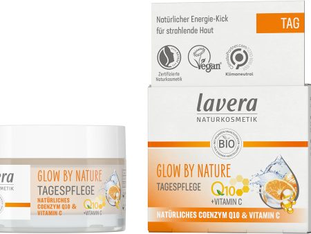 Crema de día lavera GLOW BY NATURE - Cosmética natural vegana - Q10 & vitamina C - hidratante y vitalizante - Certificado PETA - 1 x 50 ml Embalaje Deteriorado (Cad: 30 04 2025) Online now