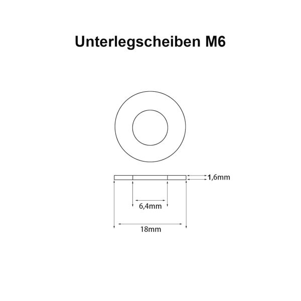 (Faltan 18 Arandelas, Incluye 32) Arandelas M6 x 18 mm de acero inoxidable, paquete de 50 unidades Embalaje Deteriorado Online Sale