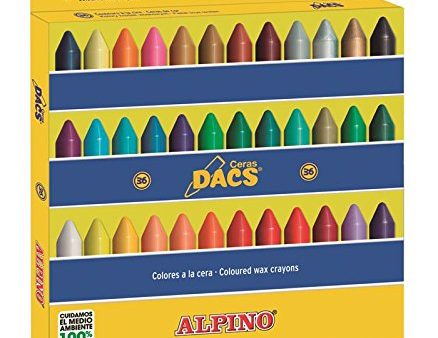 Alpino DA050300 Estuche de 36 ceras blandas de colores surtidos DACS Online