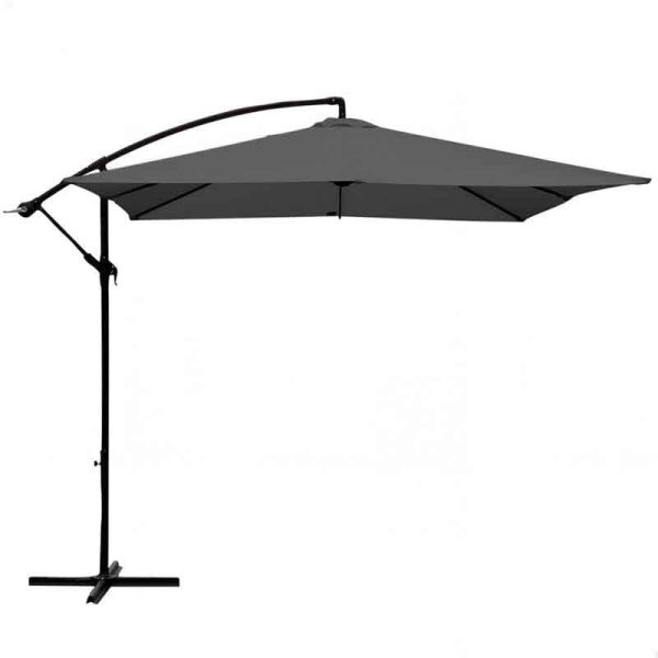 Aktive 53891 Parasol excéntrico Banana Garden 300x300cm gris claro Embalaje Deteriorado Online