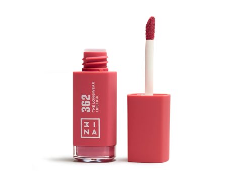 3INA MAKEUP - The Longwear Lipstick 362 - Rosa - Labial de Larga Duración con Ácido Hialurónico - Barra de Labios Matte de Alta Pigmentación - Vegano - Cruelty Free Embalaje Deteriorado Fashion