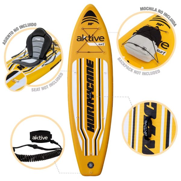 Aktive 62043 Tabla Paddle Surf Hinchable Iniciación All-Round, 305x81x12 cm Embalaje Deteriorado For Sale