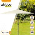 Aktive 53866 Parasol hexagonal Garden diámetro 2,5 m - Color vainilla Embalaje Deteriorado Fashion