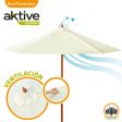 Aktive 53863 Parasol hexagonal Garden 3 metros - Color vainilla Embalaje Deteriorado Online Hot Sale