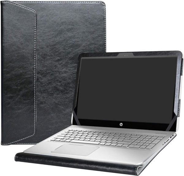 Alapmk Funda Protectora de Cuero PU Especialmente diseñada para portátiles HP Envy 15 15-asXXX Series de 15,6  (como 15-as105ng, etc.), Negro Cheap