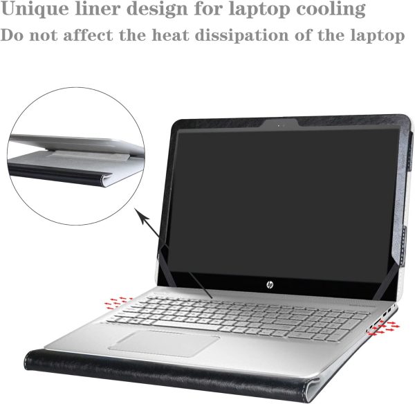 Alapmk Funda Protectora de Cuero PU Especialmente diseñada para portátiles HP Envy 15 15-asXXX Series de 15,6  (como 15-as105ng, etc.), Negro Cheap