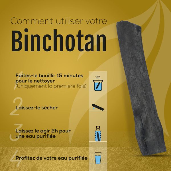 Ajima Binchotan Carbón Activo Agua – Baton de Carbón Orgánico Purificador de Agua Natural x3 – Carbón de Roble de Wakayama Verdadero Embalaje Deteriorado Online Sale