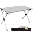 Aktive 52841 Mesa plegable ligera para camping de aluminio , con bolsa de transporte y capacidad para 6 personas, 110x70x70 cm Embalaje Deteriorado Fashion