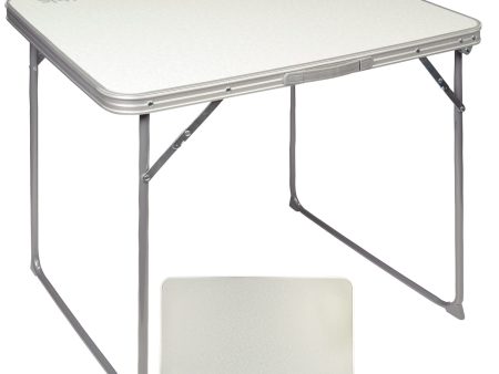 Aktive 52814 Mesa de camping plegable, ligera y portátil, color blanco, 80x60x70 cm Embalaje Deteriorado Discount