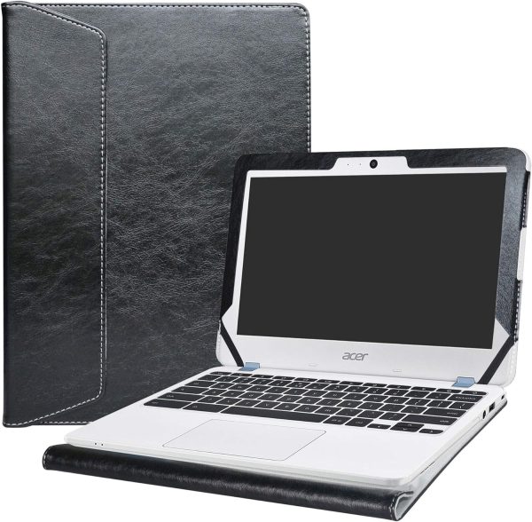 Alapmk Funda protectora de piel sintética especialmente diseñada para Acer Chromebook 11 C771T C771 y Chromebook Spin 11 CP311-1HN R751T CP511-1HN R751TN y Chromebook 11 N7 C731T, color negro Sale