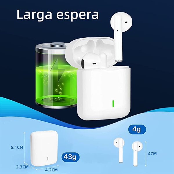 Auriculares Inalambricos, Auriculares Bluetooth, Cascos Inalambricos Bluetooth, Micrófono Incorporado, Control Táctil, HiFi Estéreo, IPX7 Impermeables, Reproducci 30 Horas con Caja de Carga Rapida - Caja Abierta For Discount