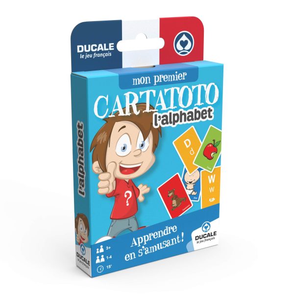 (Idioma Francés) - Juego de cartas educativas Ducale - Cartatoto para aprender las letras del alfabeto Embalaje Deteriorado Hot on Sale