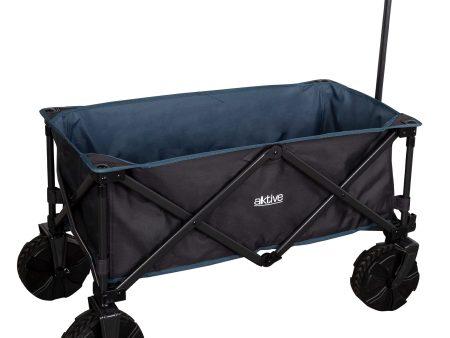 Aktive 62620 Carro de transporte plegable para playa, camping y excursiones, 91x49x56 cm Embalaje Deteriorado Sale