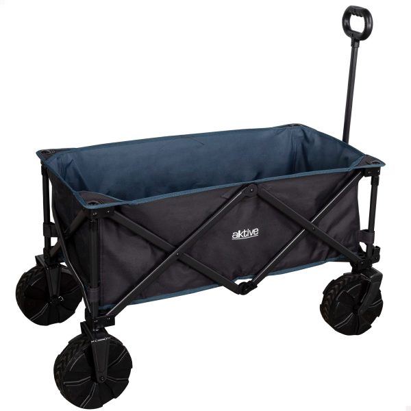 Aktive 62620 Carro de transporte plegable para playa, camping y excursiones, 91x49x56 cm Embalaje Deteriorado Sale