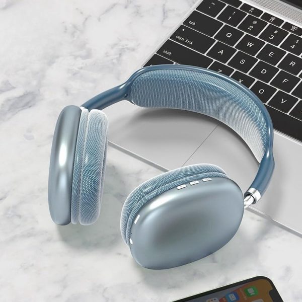 Auriculares Inalámbricos de Bluetooth Over Ear ND NEXT DESTINATION, Estéreo HiFi con Micrófonos, Casco Diadema Over Head Wireless Headphones con Radio Azul9003 Embalaje Deteriorado Online Sale