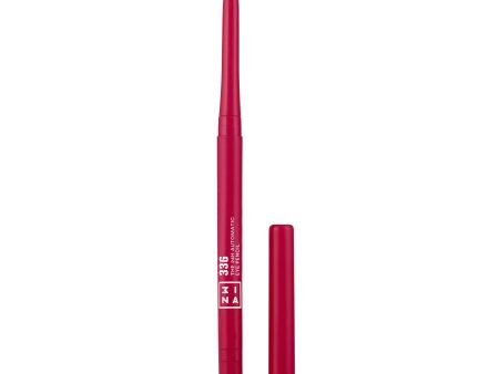 3INA MAKEUP - The 24H Automatic Eye Pencil 336 - Rojo rosado - Lápiz de ojos retráctil con duración 24H - Delineador de ojos de alta pigmentación con textura cremosa - 12 tonos - Vegan - Cruelty Free Embalaje Deteriorado Online Sale