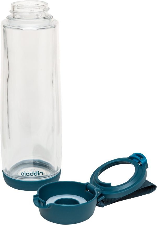 Aladdin 10-02088-002 Botella con Vaso de Vidrio, Azul 0,53l Cheap