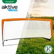 Aktive 54119 Portería de fútbol plegable para niños Sports, Accesorios de entrenamiento fútbol, tamaño 200x100x100 cm, incluye 4 piquetas, Juegos al aire libre para niños Embalaje Deteriorado Hot on Sale