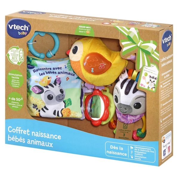 (Idioma Francés) Caja de nacimiento de animales para bebés VTech - Primeros juguetes para bebés fabricados con materiales duraderos Fashion