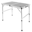 Aktive 63019 Mesa Plegable Camping portátil Antideslizante de Aluminio y Madera MDF, con asa para fácil Transporte, Mesa Alta, Mesa Picnic, Accesorios de Camping, 90x60x40 70cm Embalaje Deteriorado Online