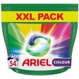 Ariel All-in-One Dertegente Lavadora Liquido en Capsulas Pastillas, 54 Lavados Jabon Limpieza Profunda, Mas Color, Cuidado Extra del Color y el Brillo Embalaje Deteriorado Fashion