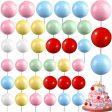 108 Piezas Bolas Cake Topper, Toppers Pastel Bolas Mini Globo Palos de Pastel Bolas de Espuma Topper de Inserción de Pastel, para Decoración Tartas Aniversario (Color Mezclado) Embalaje Deteriorado on Sale