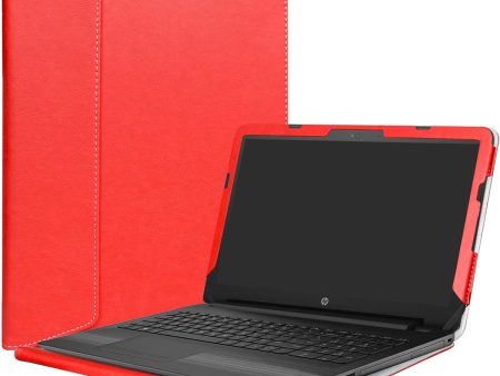 Alapmk Funda Protectora de Cuero PU Especialmente diseñada para portátil HP 15-bsXXX   15-bwXXX de 15,6  (como 15-bw056nl, etc.), Rojo Supply